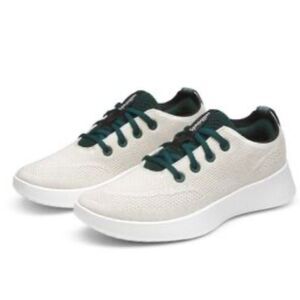 Allbirds NWOT Tree Runner Go Cream Mesh Green Laces Sneakers Size 8.5